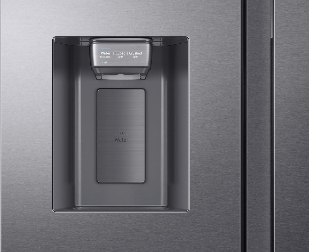SIDE-BY-SIDE 91,2/178,0/71,6 cm RS6HA8891SL/EG  - Schwarz, Basics, Glas/Kunststoff (91,2/178,0/71,6cm) - Samsung