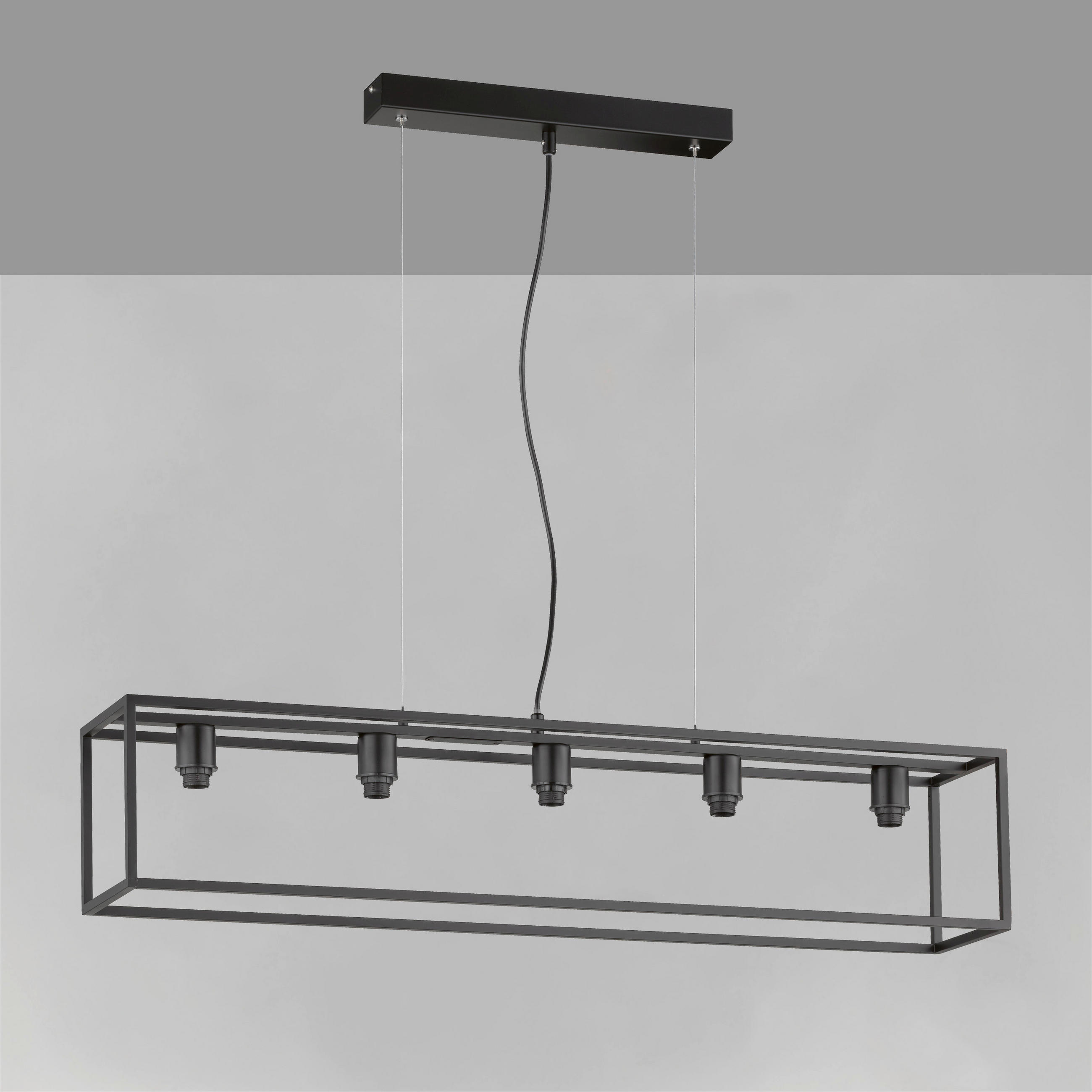 HÄNGLAMPA Modular XS 95/18/150 cm  - svart, Basics, metall (95/18/150cm) - Fischer & Honsel