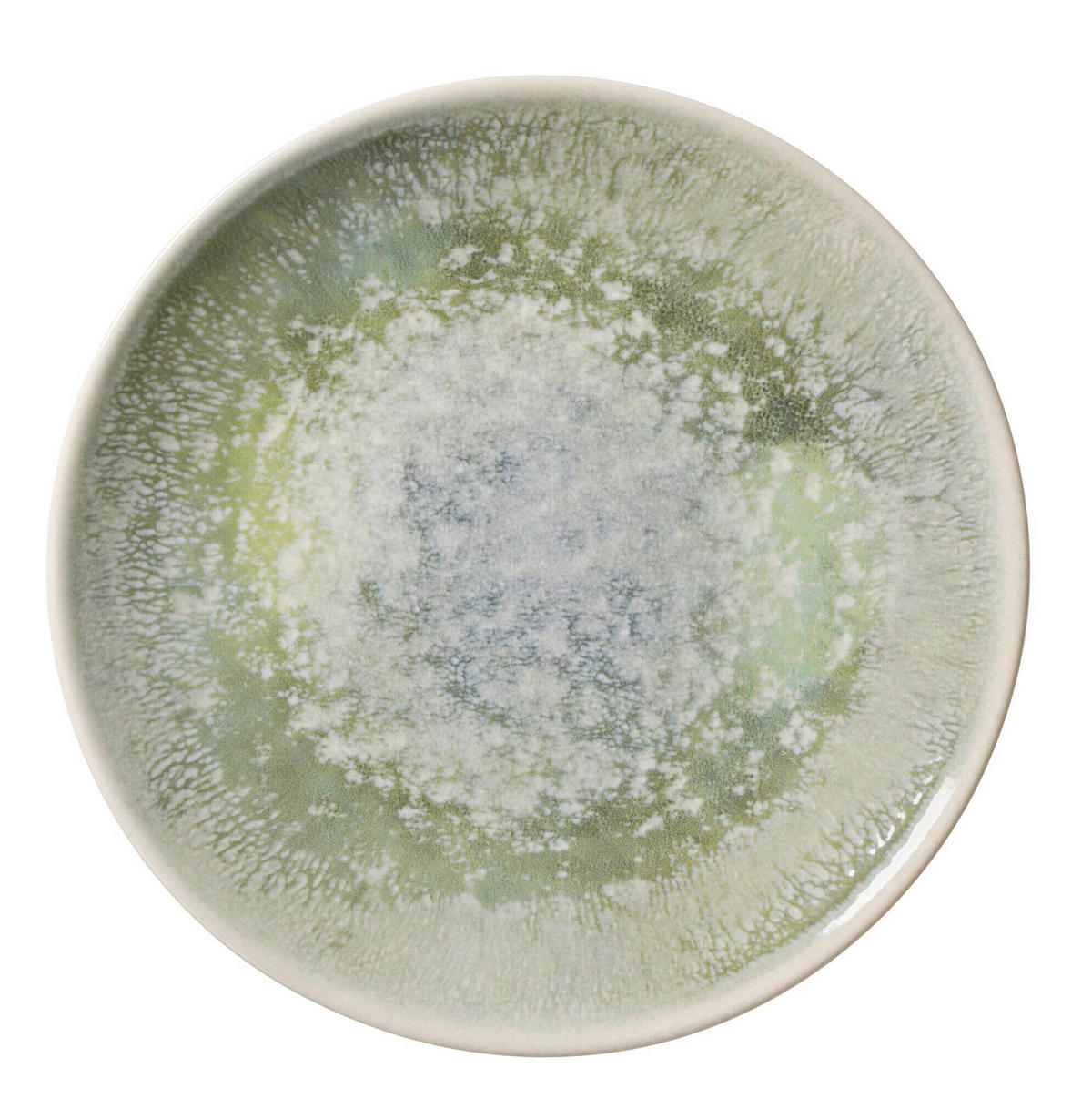 DESSZERTES TÁNYÉR 20,5 cm  - krémszínű/zöld, Design, kerámia (20,5cm) - Ritzenhoff Breker