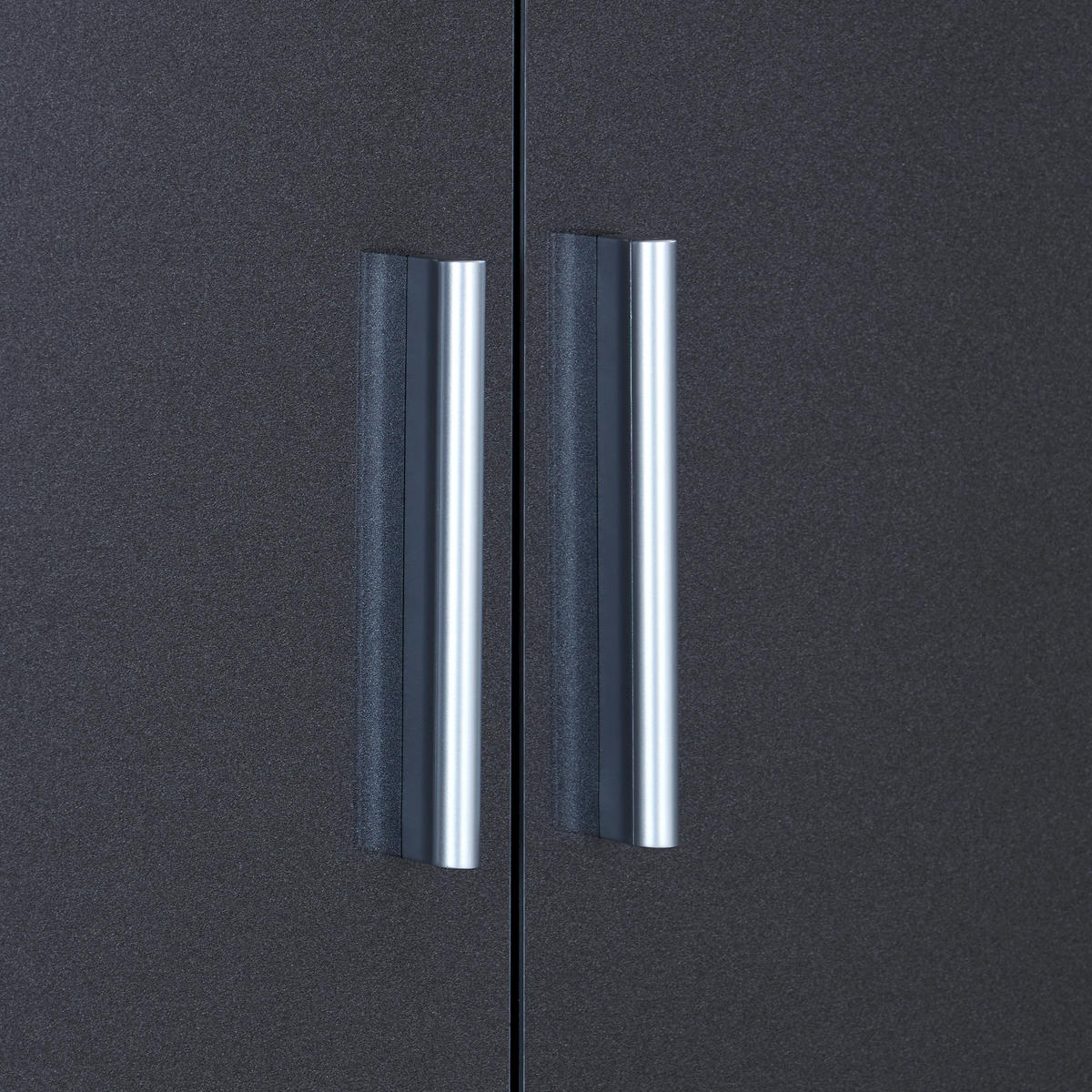 KLEIDERSCHRANK in Dunkelgrau, Eiche Artisan  - Dunkelgrau/Silberfarben, Design, Holzwerkstoff/Kunststoff (181/197/54cm) - Carryhome