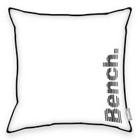 KISSENHÜLLE 50/50 cm  - Schwarz/Weiß, KONVENTIONELL, Textil (50/50cm) - Bench