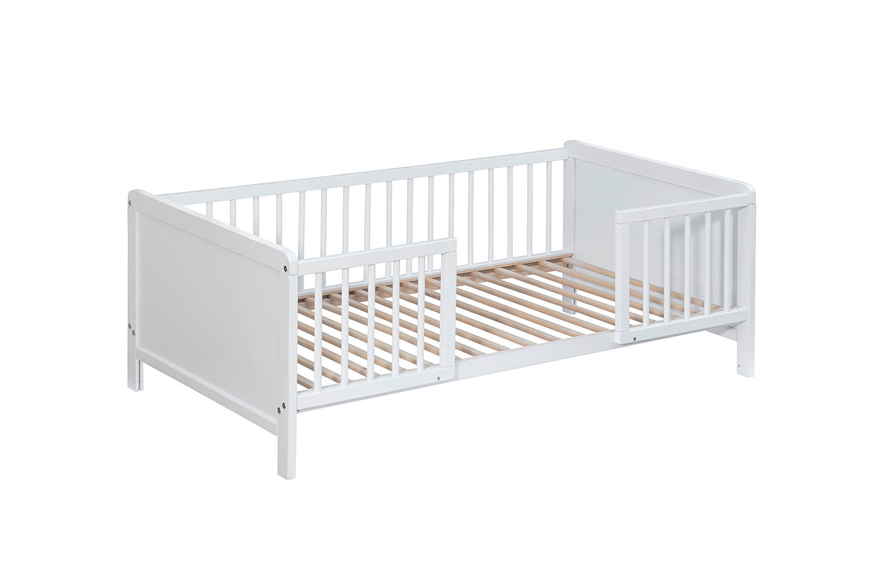 BODENBETT  in Weiß  - Weiß, Basics, Holz (145/76/50cm) - My Baby Lou