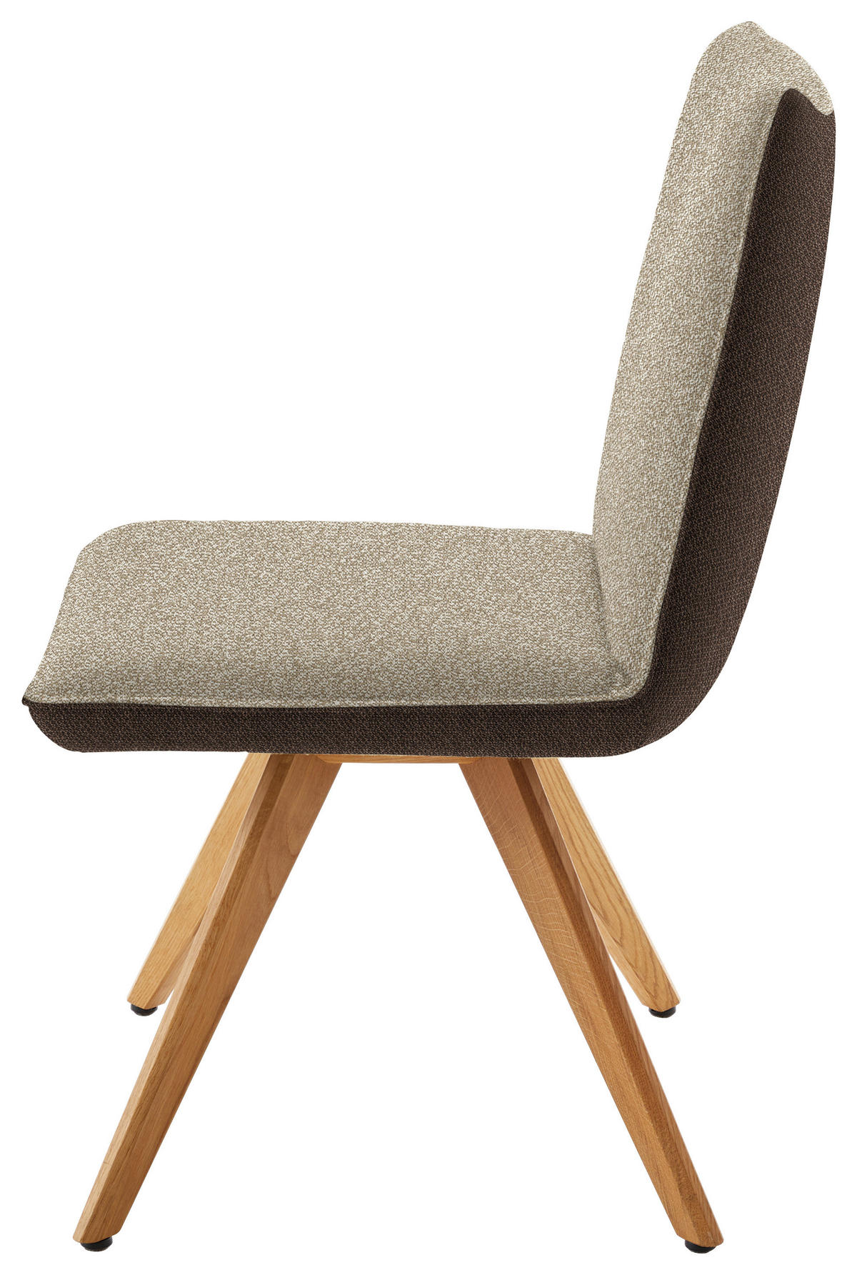 STUHL  in Flachgewebe  - Eichefarben/Beige, Design, Holz/Textil (48/91/63cm) - Koinor