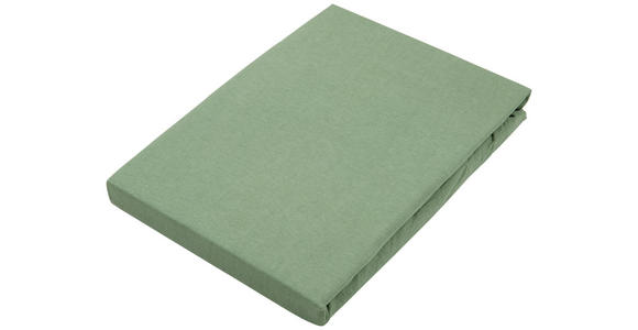 SPANNLEINTUCH 150/200 cm Jersey  - Dunkelgrün, Basics, Textil (150/200cm) - Novel