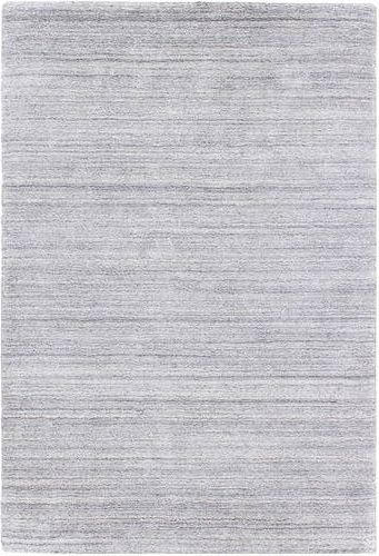 Wollteppich  70/140 cm  Silberfarben, Hellgrau   - Silberfarben/Hellgrau, Basics, Textil (70/140cm) - Cazaris