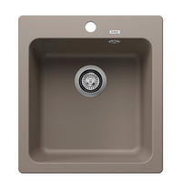 SPÜLE Naya  - Beige, Basics, Stein (46,5/22/51cm) - Blanco