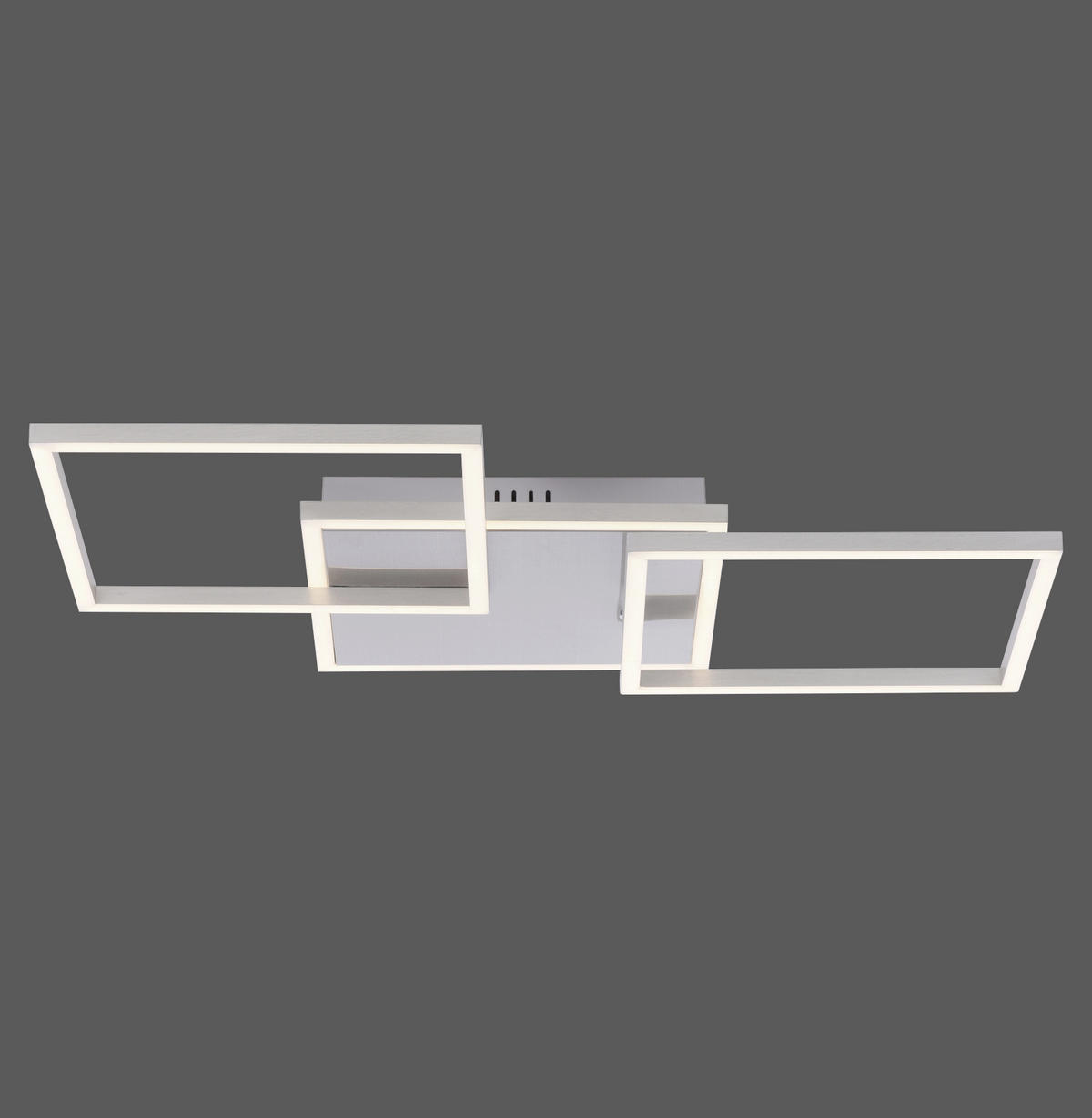 LED-DECKENLEUCHTE 75/45/7,3 cm   - Silberfarben, Basics, Kunststoff/Metall (75/45/7,3cm)