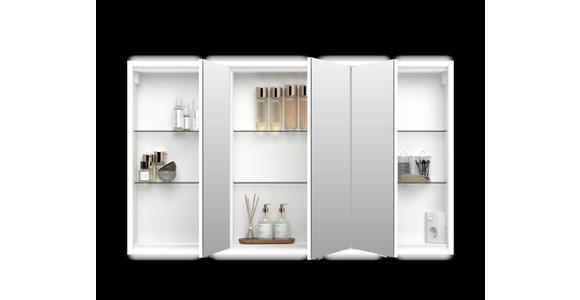 SPIEGELSCHRANK 120/71,4/15,2 cm  - Chromfarben/Silberfarben, KONVENTIONELL, Glas/Holz (120/71,4/15,2cm) - Xora