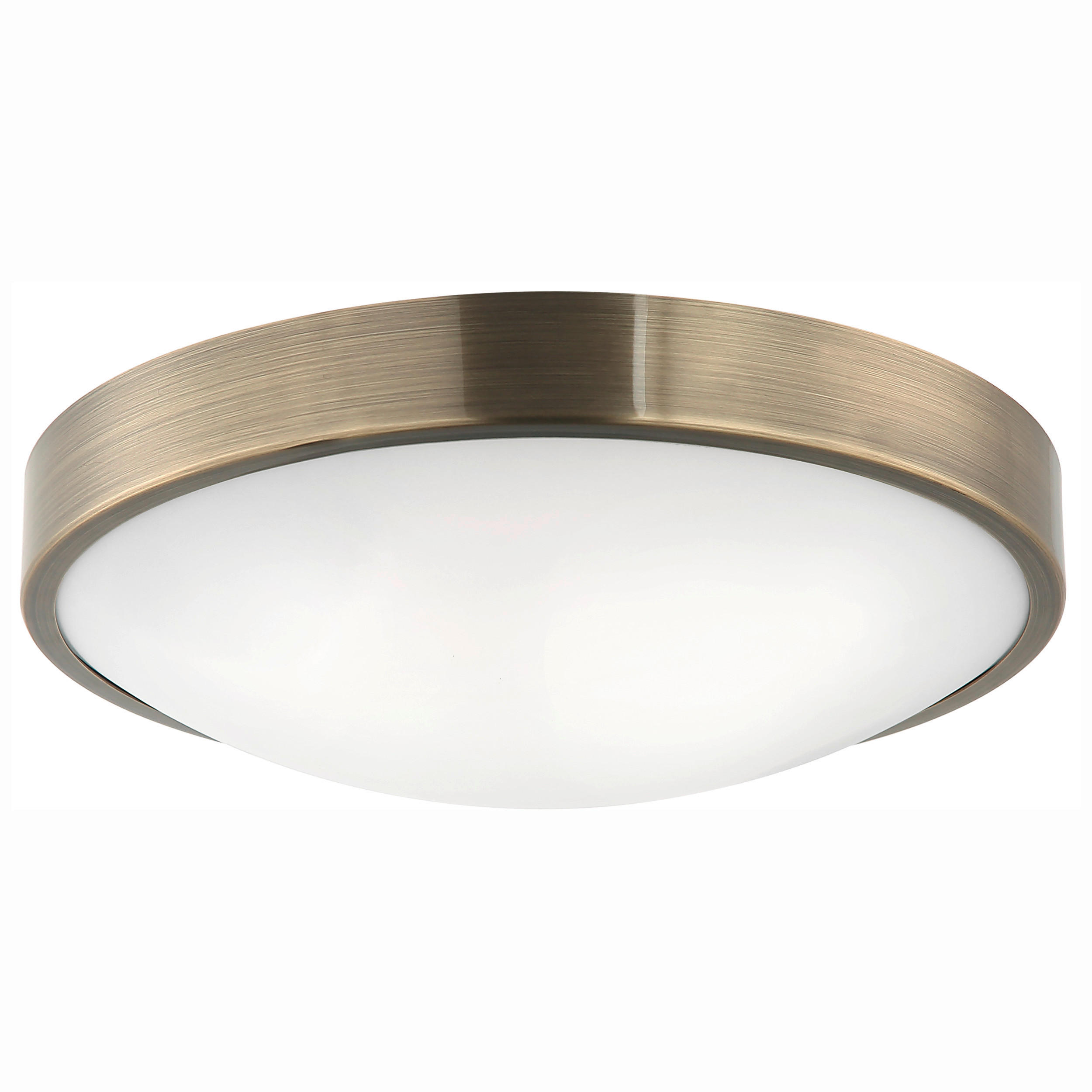 DECKENLEUCHTE Jonas 45/45/9,5 cm   - Platinfarben, KONVENTIONELL, Glas/Metall (45/45/9,5cm)