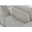 ECKSOFA in Velours Greige  - Greige/Schwarz, Design, Kunststoff/Textil (326/236cm) - Xora