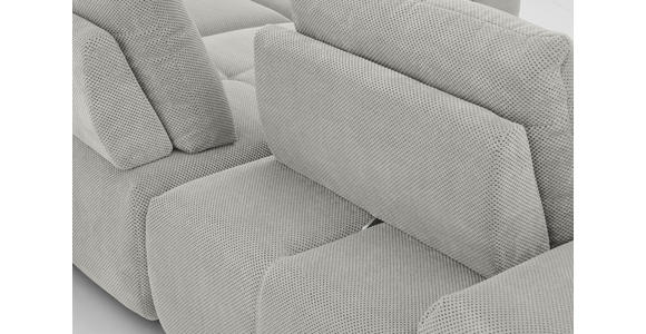 ECKSOFA in Velours Greige 326/236 cm - Greige/Schwarz, Design, Kunststoff/Textil (326/236cm) - Xora