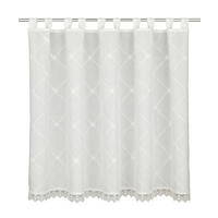 KURZGARDINE  130/80 cm  - Weiß, Basics, Textil (130/80cm)