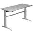 SCHREIBTISCH - Silberfarben/Grau, KONVENTIONELL, Holzwerkstoff/Metall (180/72-119/80cm) SCHREIBTISCH - Silberfarben/Grau, KONVENTIONELL, Holzwerkstoff/Metall (180/72-119/80cm)