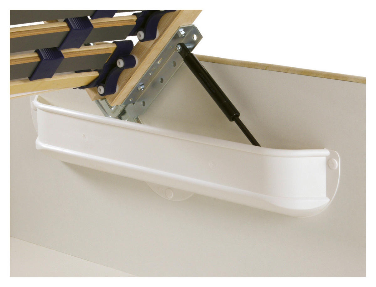 POLSTERBETT 180/200 cm,  in Blaugrau, Matratze, Lattenrost, Bettkasten, unterschiedliche Matratzenhärtegrade je Bettseite, H3 + H3 = fest  - Silberfarben/Blaugrau, Design, Holzwerkstoff/Kunststoff (180/200cm) - Beldomo - Sleep