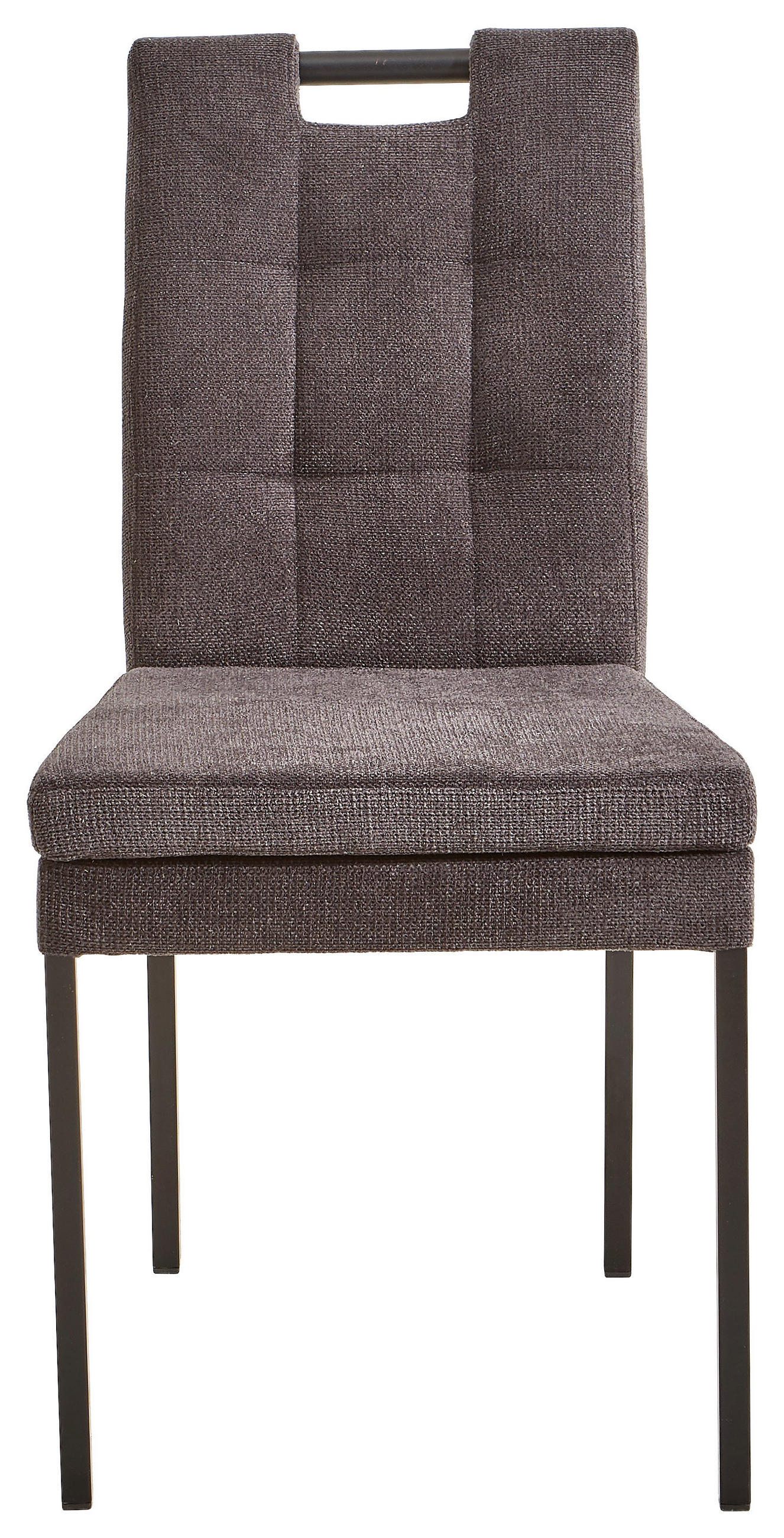 STUHL  in Eisen Webstoff Metall, Textil  - Anthrazit/Schwarz, Design, Textil/Metall (47/91,5/59cm) - Cantus