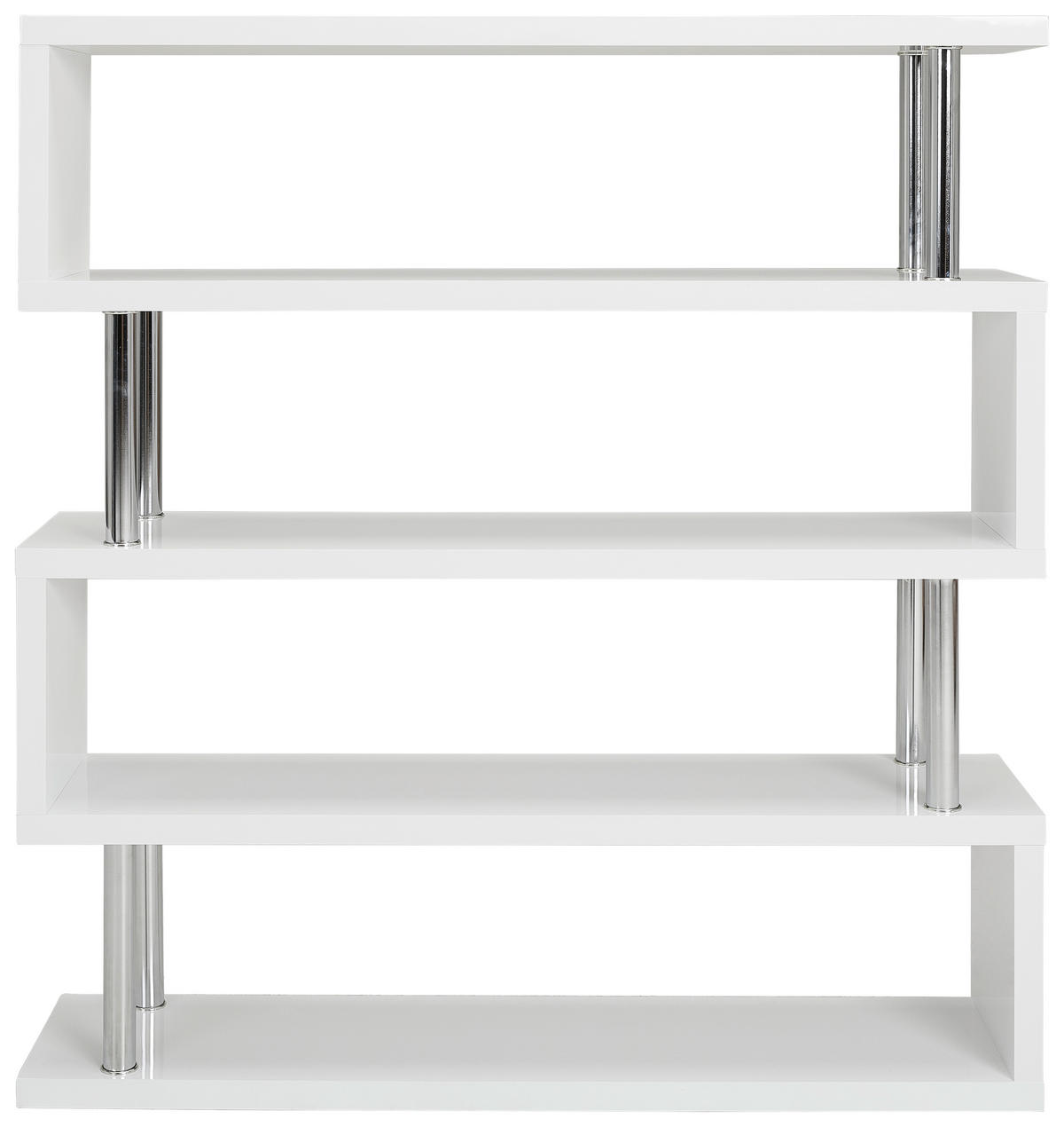 REGAL Weiß  - Weiß, Design, Holzwerkstoff/Metall (156/165/35cm) - Xora