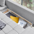 ECKSOFA Greige Webstoff  - Greige/Schwarz, Design, Textil/Metall (212/315cm) - Carryhome