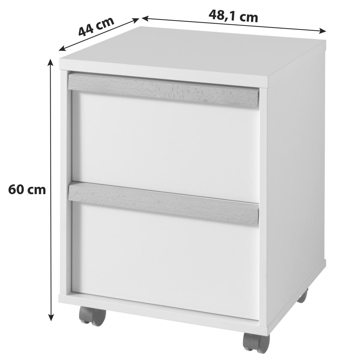 ROLLCONTAINER Anthrazit  - Anthrazit/Buchefarben, MODERN, Holz/Holzwerkstoff (48,1/60/44cm) - MID.YOU