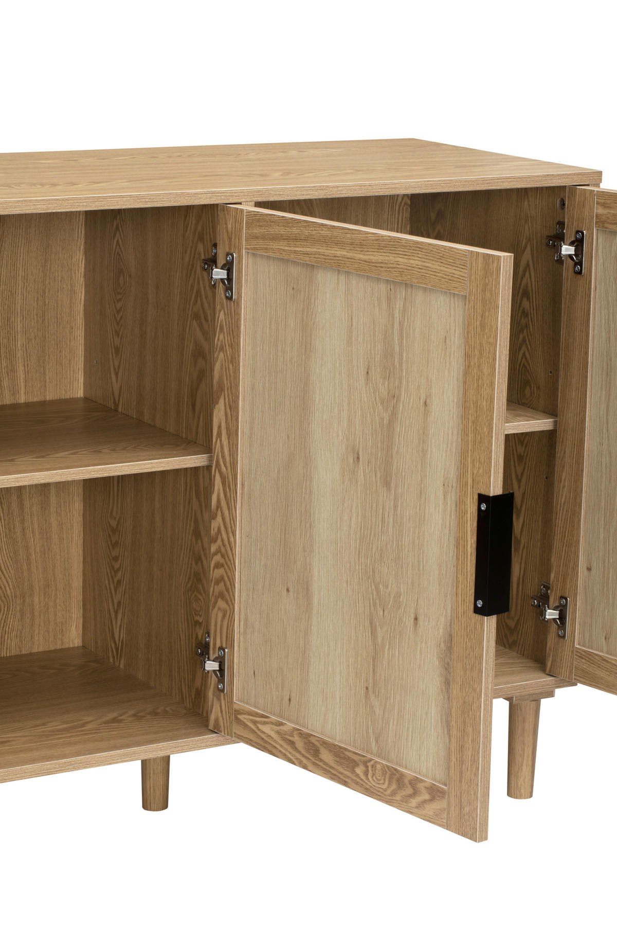 SIDEBOARD 140/80/39 cm  - Schwarz/Naturfarben, Natur, Holz/Holzwerkstoff (140/80/39cm) - MID.YOU