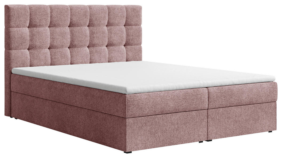 BOXBETT 140/200 cm,  in Kupferfarben, Bettkasten, Topper,  - Schwarz/Kupferfarben, MODERN, Holz/Kunststoff (140/200cm) - MID.YOU