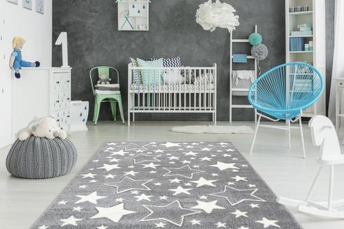 KINDERTEPPICH 120/170 cm Tamworth  - Silberfarben, Trend, Kunststoff/Textil (120/170cm) - Kayoom