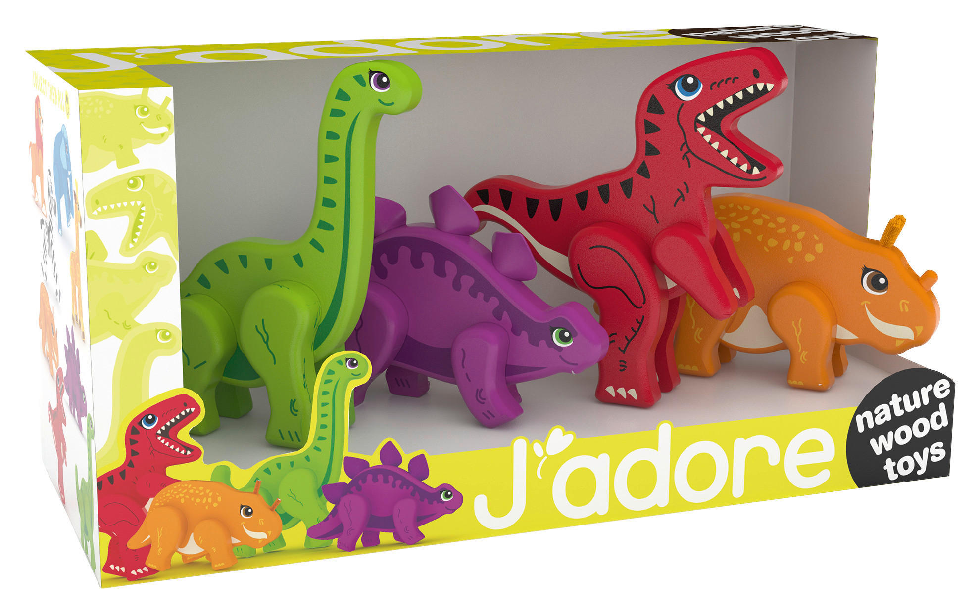 TIERSET - Multicolor, Basics, Holz/Textil