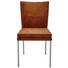 STUHL Edelstahlfarben, Hellbraun - Hellbraun/Edelstahlfarben, Design, Textil/Metall (48/90,5/63cm) - Dieter Knoll