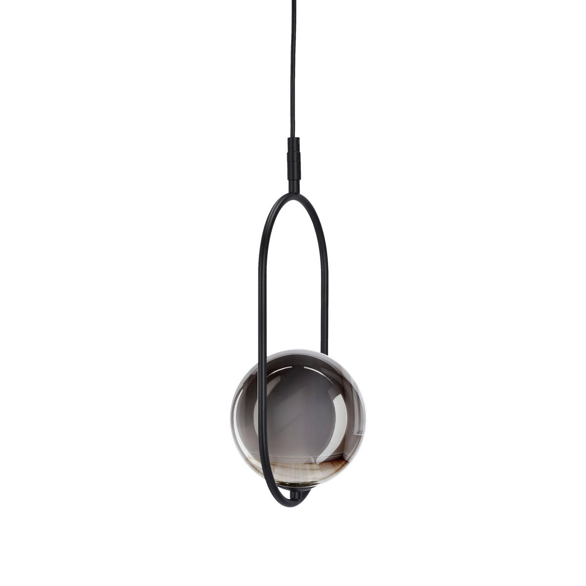 PENDELLEUCHTE 18.5/14/120 cm  - Graphitfarben/Schwarz, Design, Metall (18.5/14/120cm)