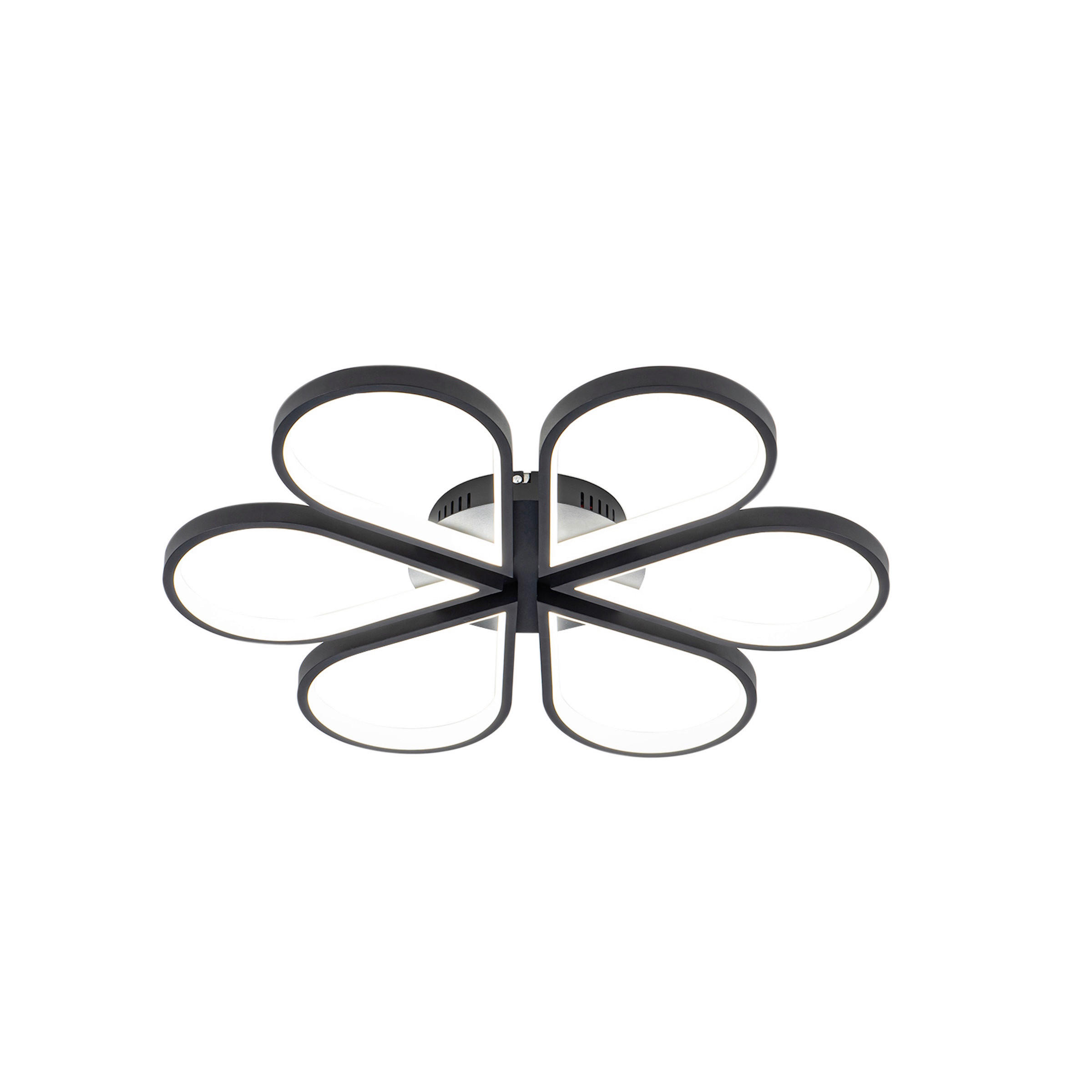 LED-DECKENLEUCHTE Velva  6/61/61 cm  - Schwarz, Design, Metall (6/61/61cm)