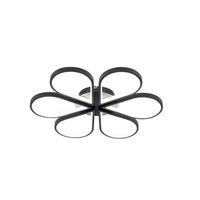 LED-DECKENLEUCHTE Velva  6/61/61 cm  - Schwarz, Design, Metall (6/61/61cm)