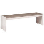 SITZBANK Kiefer massiv Grau, Weiß  - Weiß/Grau, Design, Holz (160/48/40cm) - Carryhome