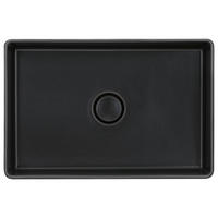 WASCHBECKEN 60/10,6/40 cm  - Schwarz, Basics, Keramik (60/10,6/40cm) - Systemceram
