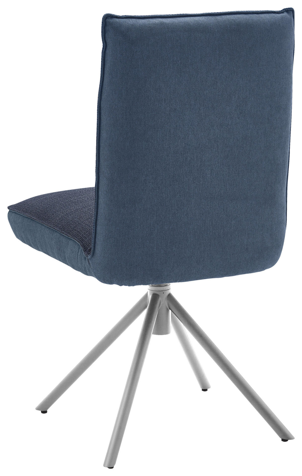 STUHL DREHBAR 360° - Blau/Edelstahlfarben, Design, Textil/Metall (49/93/59cm) - Dieter Knoll