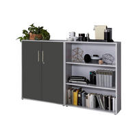 AKTENSCHRANK 168,8/113,6/33 cm  - Anthrazit/Hellgrau, MODERN, Holzwerkstoff (168,8/113,6/33cm) - MID.YOU
