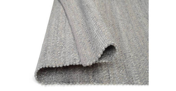 HANDWEBTEPPICH 200/200 cm Helsinki - Grau, Basics, Textil (200/200cm) - Linea Natura