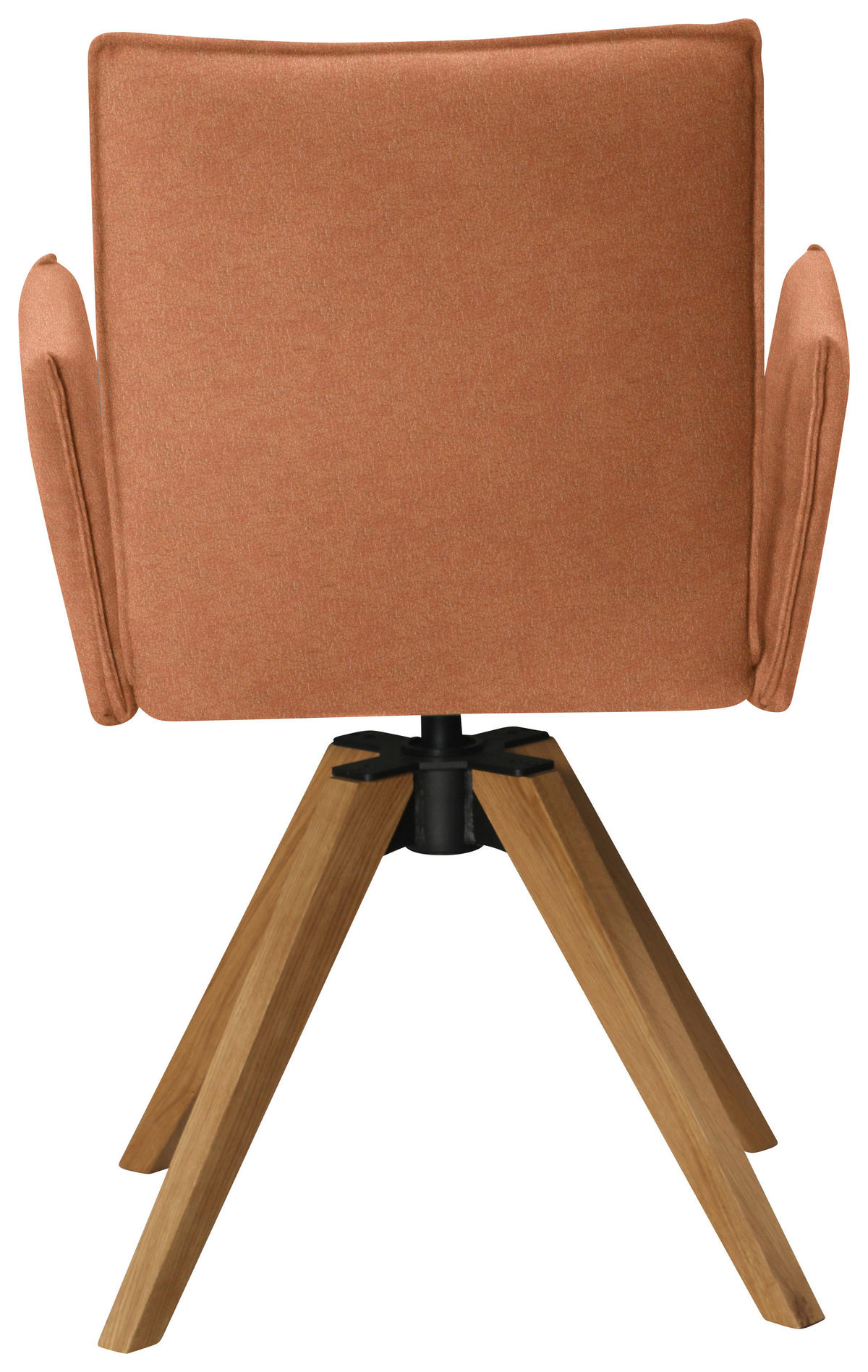 ARMLEHNSTUHL in Holz, Textil Eichefarben, Cognac  - Eichefarben/Cognac, KONVENTIONELL, Holz/Textil (64/91/61cm) - Moderano
