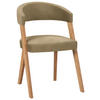 STUHL  in Lederlook, Mikrofaser  - Wildeiche/Eichefarben, Modern, Holz/Textil (56/81/66cm) - Venda