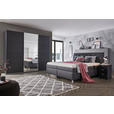 POLSTERBETT Matratze, gepolstertes Kopfteil, Lattenrost, Bettkasten, motorische Verstellbarkeit Anthrazit 200/200 cm  - Anthrazit/Silberfarben, KONVENTIONELL, Holz/Textil (200/200cm) - Esposa