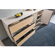 SIDEBOARD Beige, Eiche Bianco  210/90/45 cm  - Eiche Bianco/Beige, Design, Glas/Holz (210/90/45cm) - Ambiente