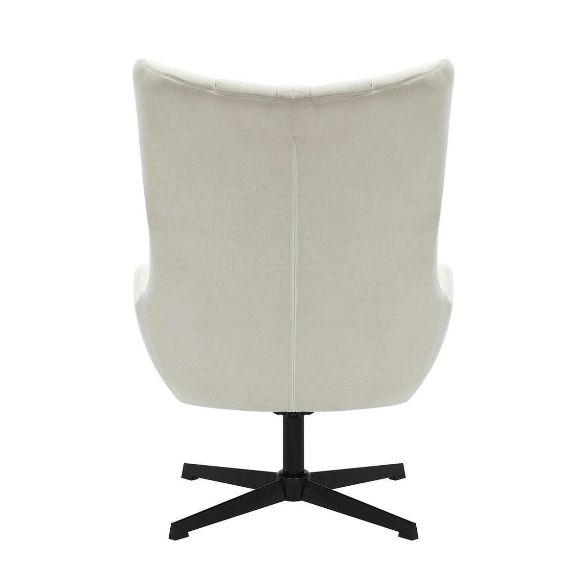 SESSELSET in Cord Beige  - Beige/Schwarz, MODERN, Textil/Metall (82/106/85cm) - Livetastic