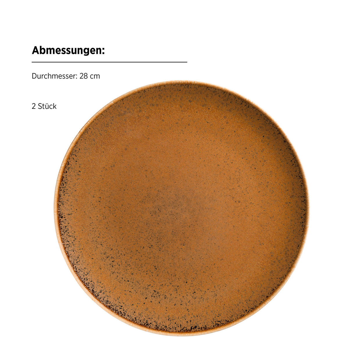 KOMBISERVICE 8-teilig  - Cognac, Basics, Keramik - Mäser
