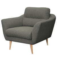 SESSEL in Webstoff Braun  - Buchefarben/Braun, Design, Holz/Textil (92/87/88cm) - Livetastic