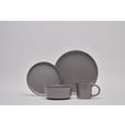 KOMBISERVICE Grau Salerno 16-teilig 4 Personen  - Grau, Trend, Keramik - Novel