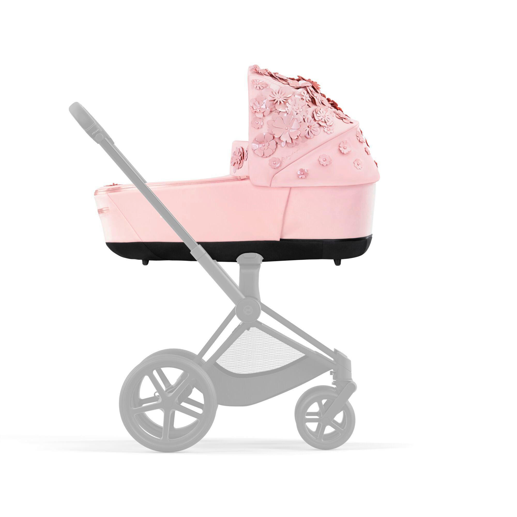 LIEGEWANNE Simply Flowers - Pink, LIFESTYLE, Textil (87,5/48/60cm) - cybex PLATINUM