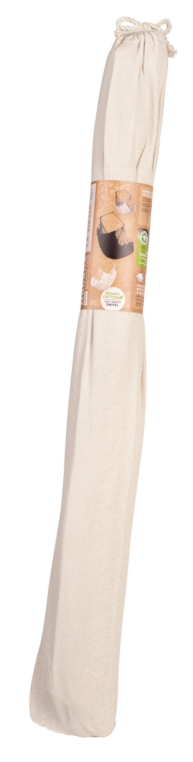 HÄNGESESSEL kingsize cotton 140/170/210 cm  - Weiß, KONVENTIONELL, Holz/Textil (140/170/210cm) - La Siesta