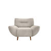 SESSEL in Chenille Beige  - Wildeiche/Beige, Modern, Holz/Textil (111/81/90cm) - MID.YOU