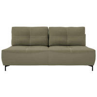 SCHLAFSOFA  mit Schlafen auf Sitzhöhe, Rücken echt Struktur Olivgrün  - Schwarz/Olivgrün, Design, Textil/Metall (197/94/96cm) - MID.YOU