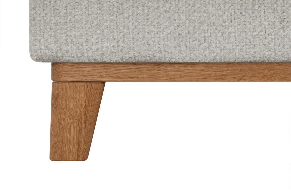 BOXSPRINGBETT 160/200 cm,  in Greige, Matratze, Topper, H5 + H5 = hart  - Greige/Eichefarben, KONVENTIONELL, Holz/Textil (160/200cm) - Welnova