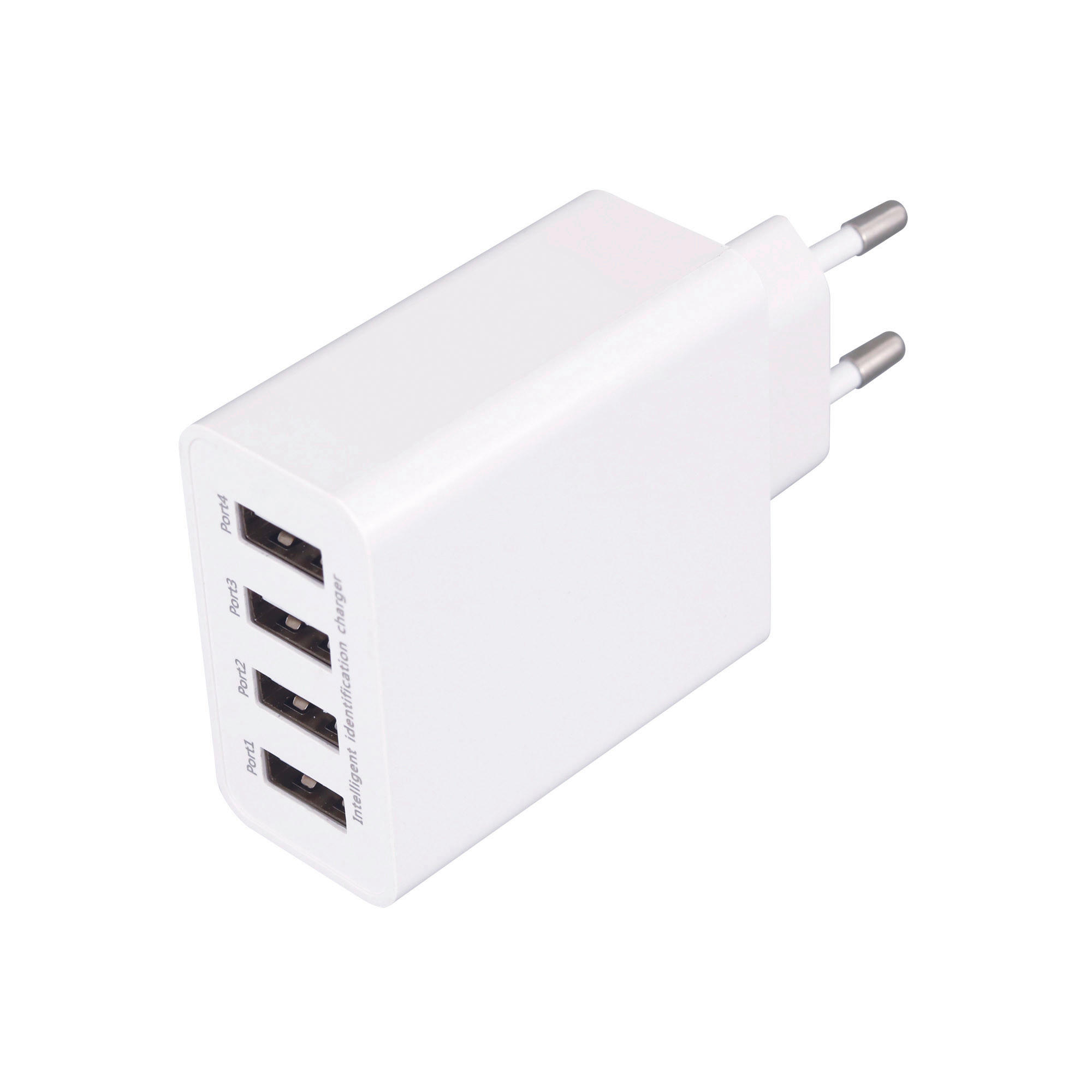 HÁLÓZATI ADAPTER - fehér, Basics, műanyag/fém (8/13,5/3,5cm)