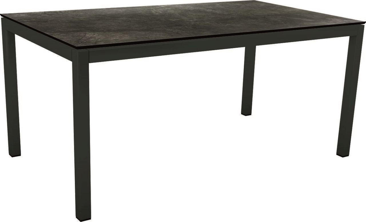 TISCHPLATTE 160/90/1,3 cm Kunststoff  - Anthrazit, Design, Kunststoff (160/90/1,3cm) - Stern